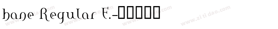 hane Regular E.字体转换